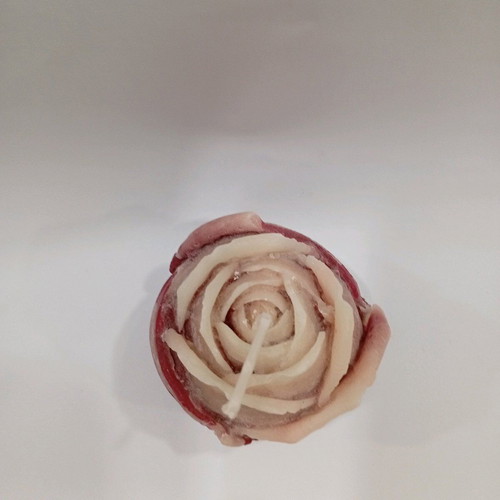 Handmade scented rose candle new