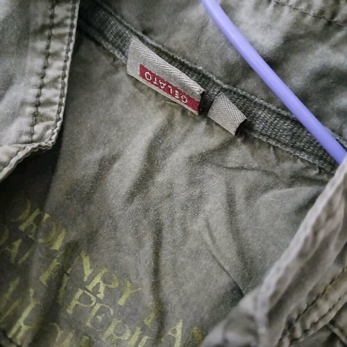 Kids jacket khaki gray like new, size 122-128 cm