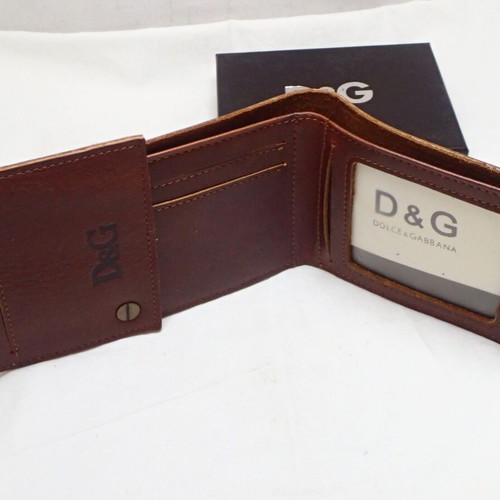 Dolce & Gabbana leather wallet brown new in box