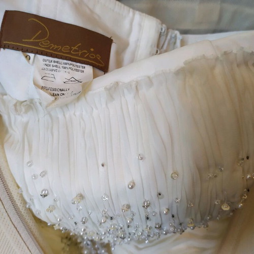 Demetrios wedding dress like new, white, size S / 36 / 8