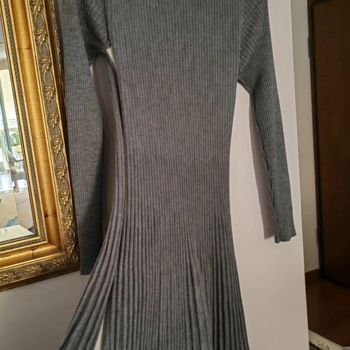 Escada knitted dress used, gray, size M