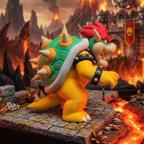 3D figure Bowser Super Mario made to order