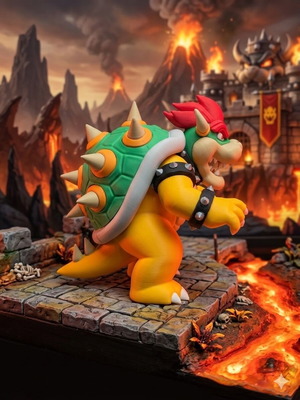 3D figure Bowser Super Mario made to order