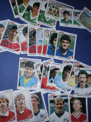 Panini Mexico 86 stickers used