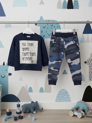 Children's set Zara and M&S like new, blue, for 3 years old