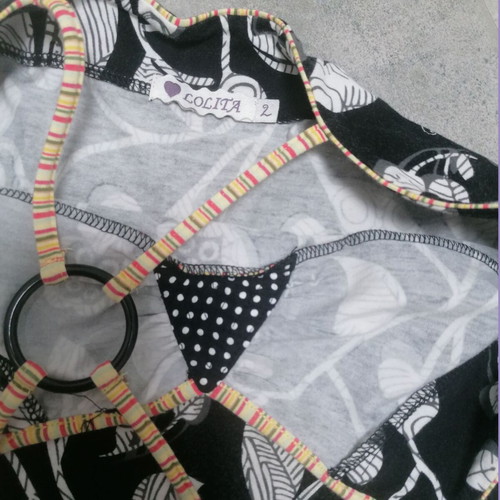 Love Lolita Summer Black and White Top Medium Used