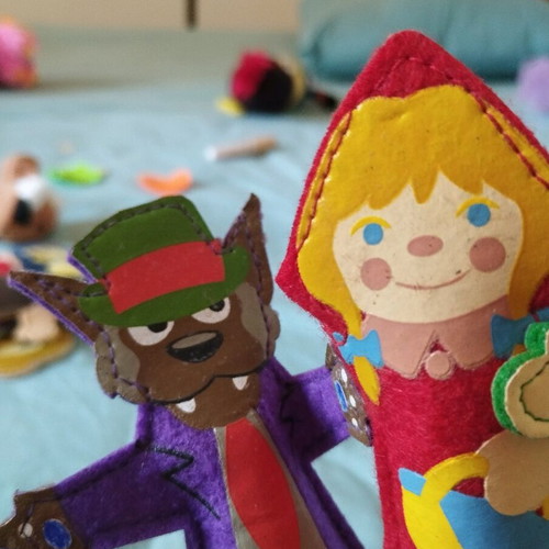 Finger puppets new: Aladdin, Little Red Riding Hood, Ali Baba