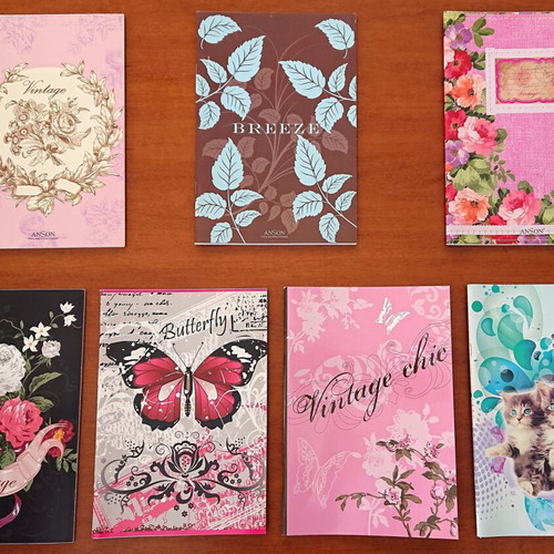 Vintage school notebooks new with soft cover