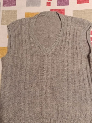 Unisex handmade gray pullover like new size M