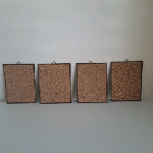Mini prints like new, set of 4 colorful wall decorations approx. 10×14cm