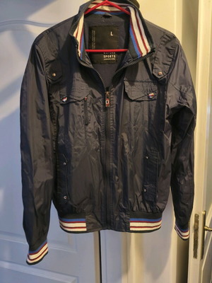 Men's jacket used, size L, dark blue