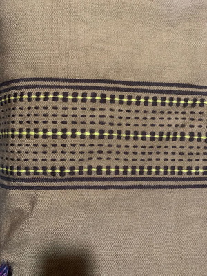 Woven blanket new, all-wool on the loom