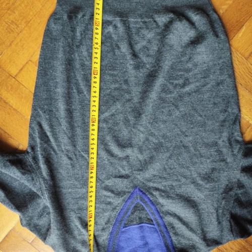 Koan men's V-neck knitted sweater gray new, size S
