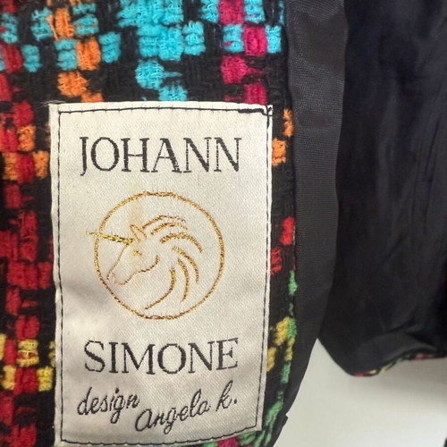 80's jacket used, multicolor, size medium