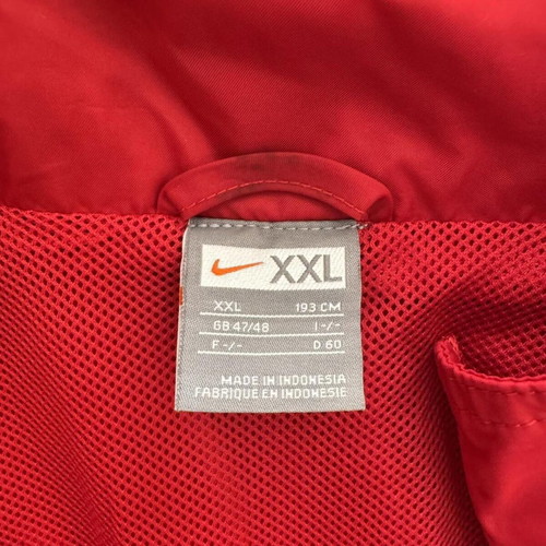 Nike Team 90s Windbreaker Jacket men's size 2XL used red