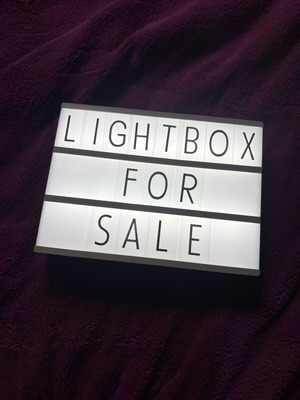 Lightbox like new with all letters