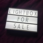 Lightbox like new with all letters