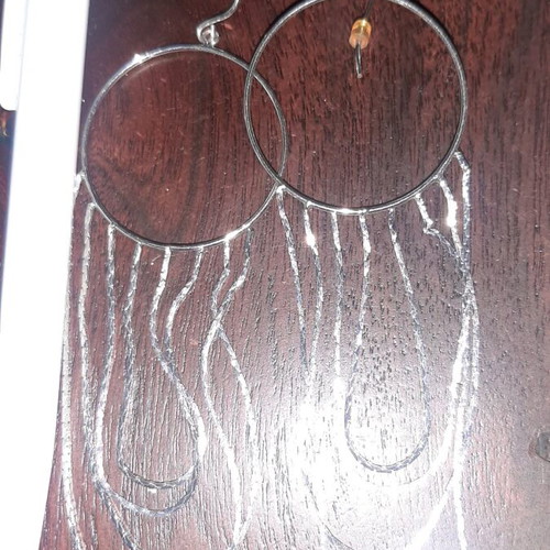 Earrings like new, impressive design