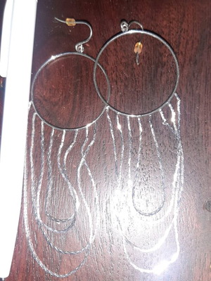 Earrings like new, impressive design