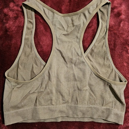 Brown sports bra new, size L
