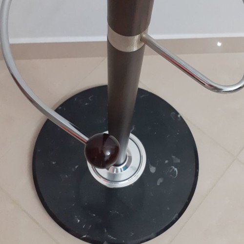 Coat rack new from unique wood with marble base, height 175cm