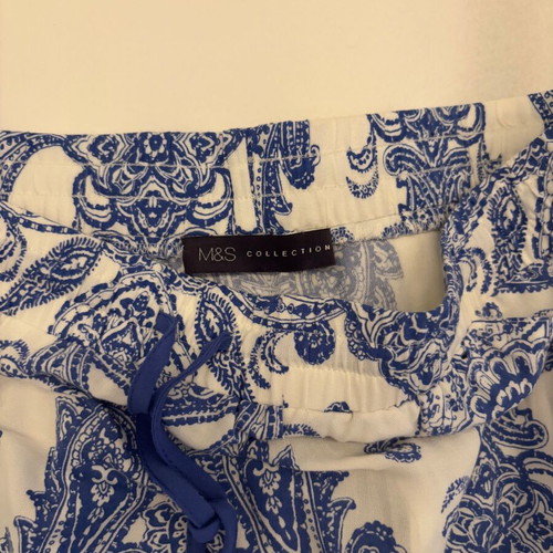 Marks & Spencer summer skirt like new blue and white, size S