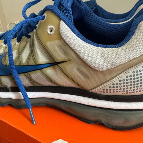 Nike Air Max Plus 2009 sneakers used, grey and royal blue, size 47.5