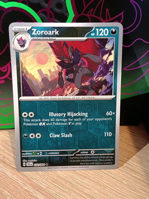 Zoroark (SFA 032) Pokémon card Shrouded Fable like new, reverse