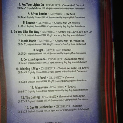 Carlos Santana Supernatural CD box set used