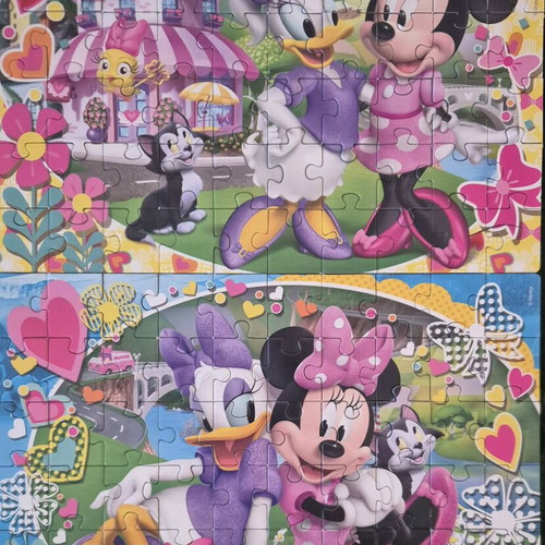 Clementoni Minnie and Princess puzzle set of 3 used for girls