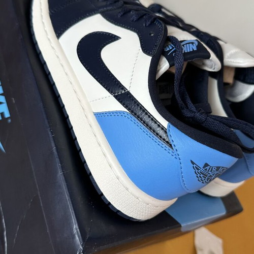 Nike Air Jordan Retro Low sneakers brand new, size 44, black and blue