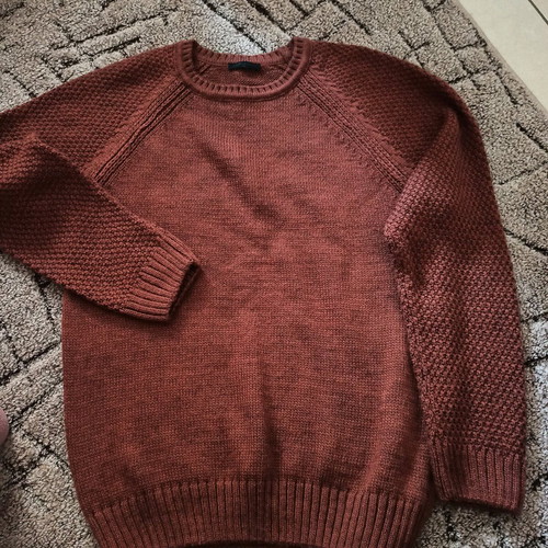 Men's sweater brown-bordeaux size M like new