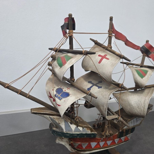 Vintage wooden Persian Merchant Ship model