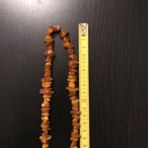 Amber necklace used, Russia