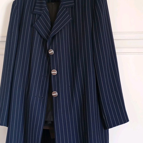 Women's classic blazer used A-Style blue size L