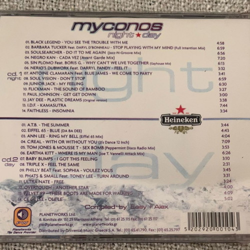 Myconos Night And Day Compilation 2CD used