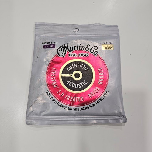 Martin Authentic Acoustic Lifespan 2.0 Custom Light 11-52 χορδές ακουστικής κιθάρας νέες