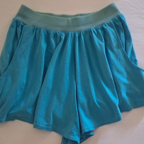 Mini skirt shorts used, aqua, size S
