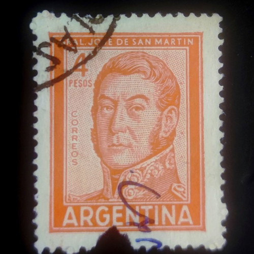 Argentina 1962 José de San Martín stamp used