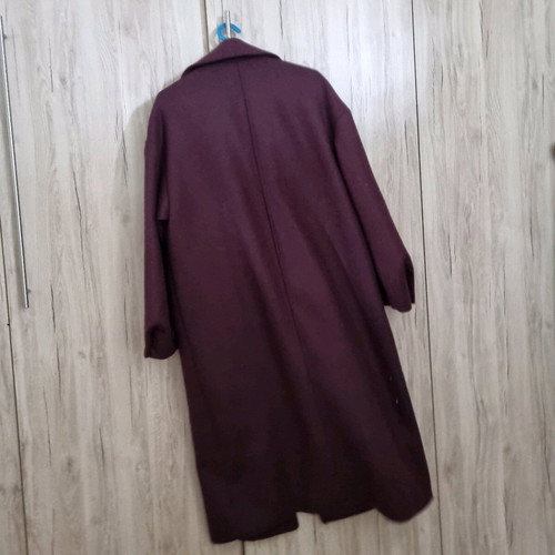 Zara woolblend burgundy coat new, oversized