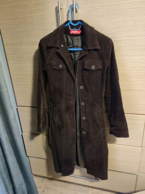 Corduroy women's jacket like new, brown, size S