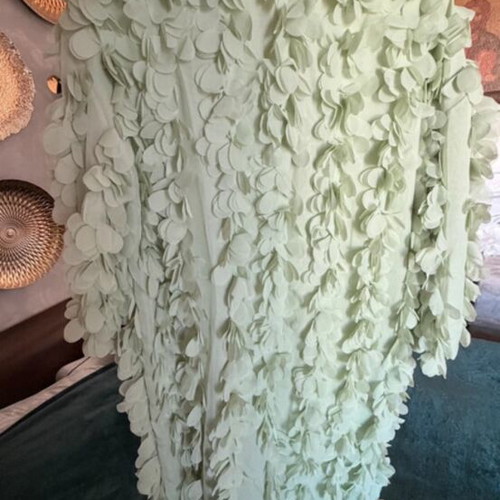 Zara Petal Coat New, Size M, Pastel Color