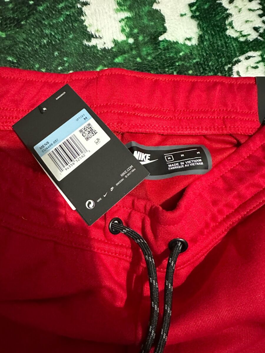 red tech fleece set