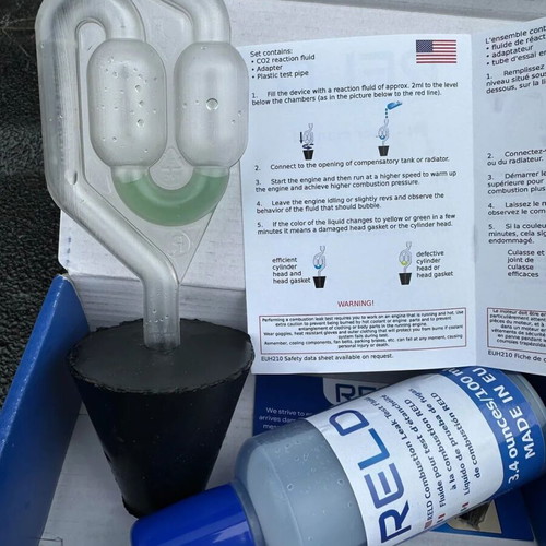 RELD Cylinder Head Gasket Test Kit for CO2 Leaks, Universal, New