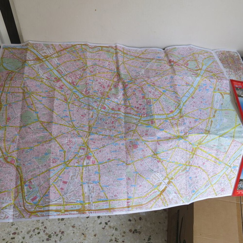 Paris road map used, Road editions, English