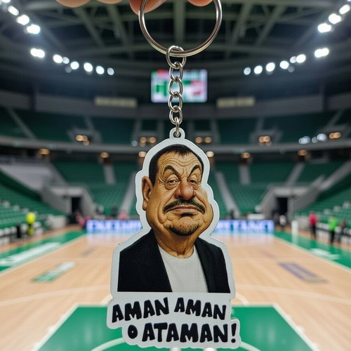 Ключодържател с карикатура Атаман, плексиглас, нов