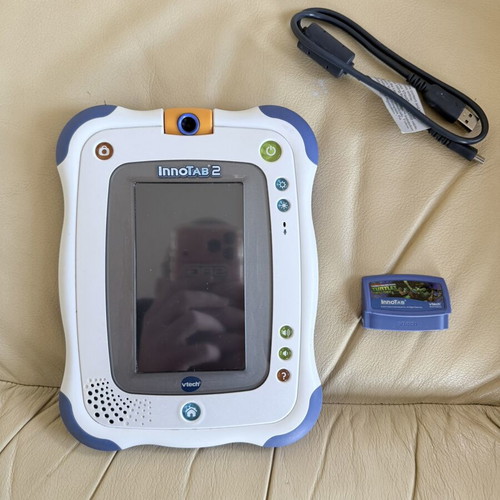 VTech InnoTab 2 educational kids tablet used with Teenage Mutant Ninja Turtles game