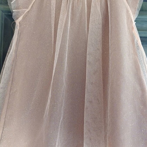 Zara girls tulle dress with gold glitter, size 4 years