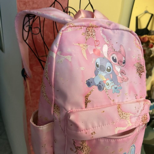 Σακίδιο πλάτης Stitch Pink Edition μεταχειρισμένο, παιδικό σχολικό