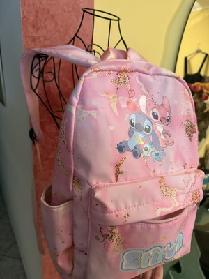 Σακίδιο πλάτης Stitch Pink Edition μεταχειρισμένο, παιδικό σχολικό